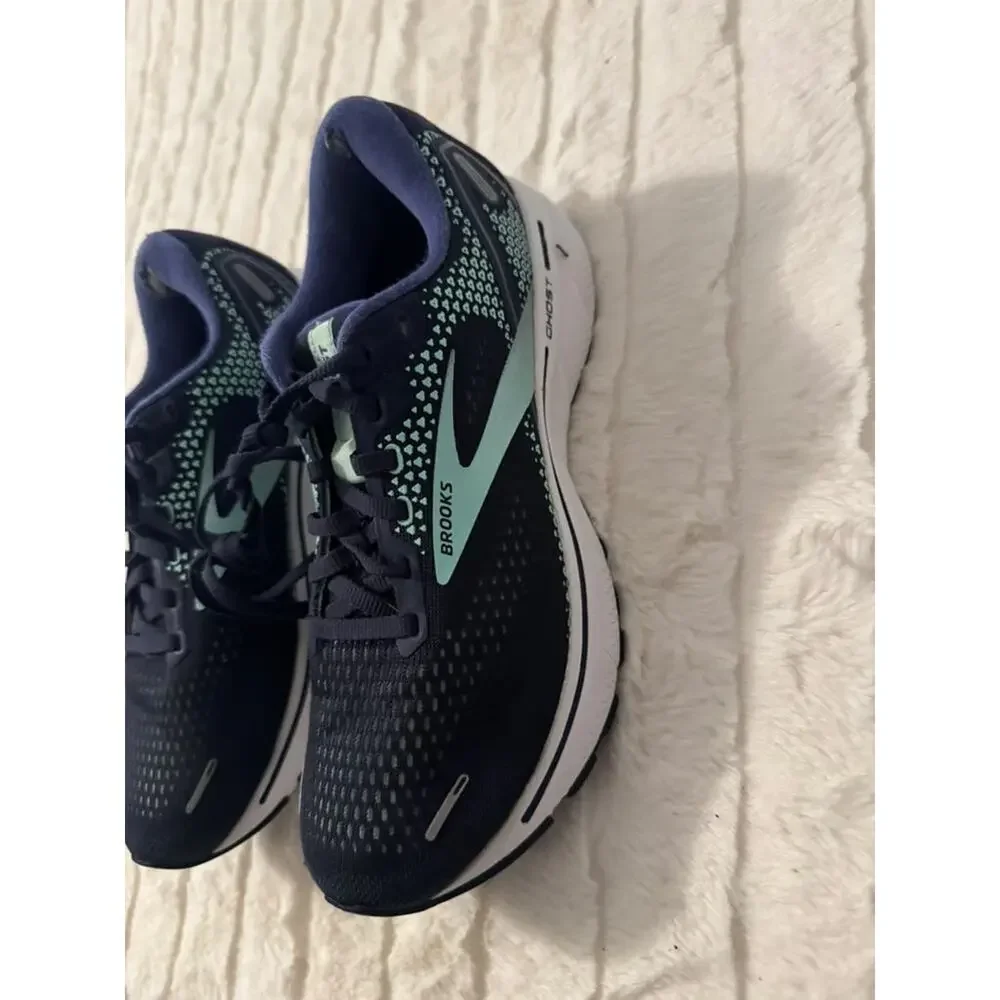 Brooks Ghost 14 Women's Running Shoes Navy Teal Size 8 D Wide